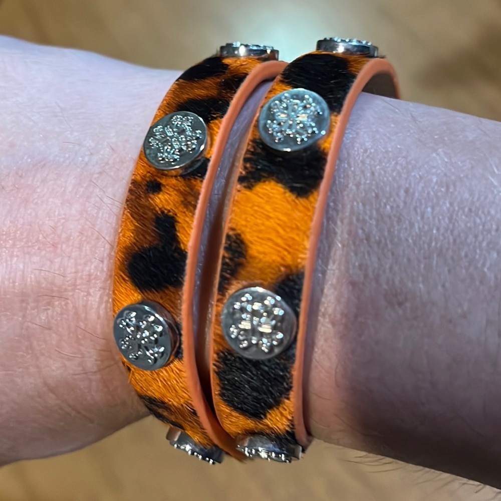Rustic cuff wrap bracelet